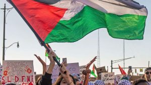 A pro-Palestinian rally in Columbus, Ohio, on Nov. 12, 2023. Credit: Becker1999 via Wikimedia Commons.