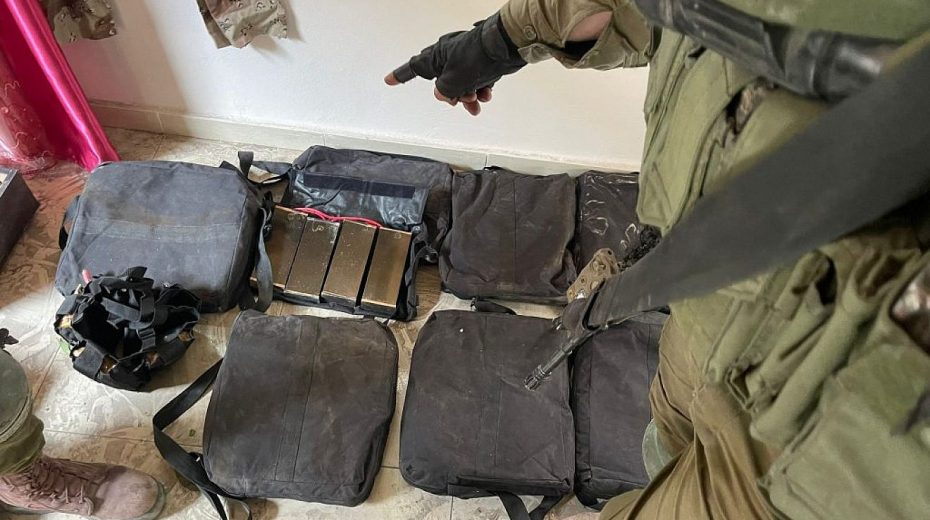 Hamas weapons seized by Israeli soldiers on Dec. 23. Credit: IDF Spokesperson.