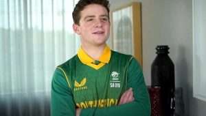 South Africa’s Under-19 team stripped Jewish cricketer David Teeger of his captaincy, Jan. 12, 2024. Courtesy.