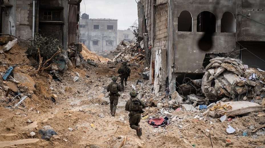 Israeli forces operating in the Gaza Strip on Feb. 8, 2024. Credit: IDF.