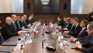 US Secretary of State Antony Blinken meets with Israeli Prime Minister Benjamin Netanyahu in Jerusalem on Feb. 7, 2024. Credit: Chuck Kennedy/US State Department.