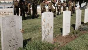 Illustration. World War cemeteries are scattered throughout the Holy Land. Photo by Tomer Neuberg/Flash90