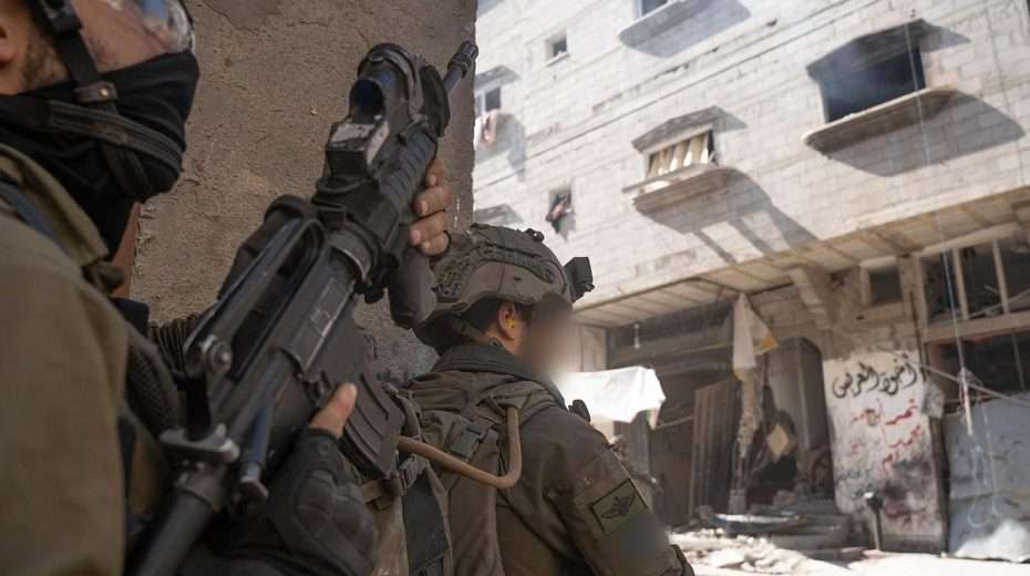Israeli troops during an operation in the Gaza Strip on February 10, 2024. Photo: IDF.