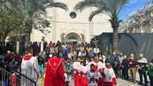 Christians in Gaza celebrate Palm Sunday in the shadow of war. Photo: Church of the Holy Family