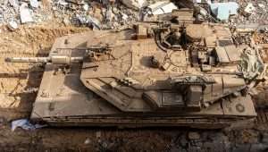 An IDF tank during operations in the Gaza Strip, March 2, 2024. Credit: IDF.