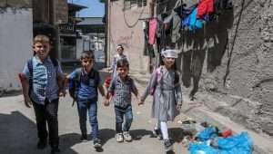 Palestinian children in Rafah, southern Gaza Strip, on August 26, 2023. Photo by Abed Rahim Khatib/Flash90