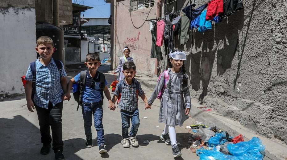 Palestinian children in Rafah, southern Gaza Strip, on August 26, 2023. Photo by Abed Rahim Khatib/Flash90