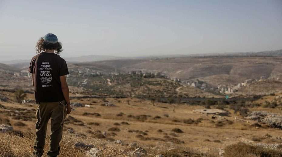 Jewish residents of the Ramat Migron outpost in Samaria, Sept. 8, 2023. Photo by Chaim Goldberg/Flash90.