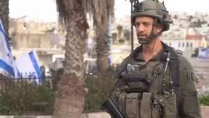 IDF Maj Israel, company commander of the 92nd Brigade, who helped eliminate the terrorist in Hebron on March 16, 2024. Credit: IDF.