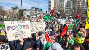 A 'national march for Palestine' in London, March 2024. Photo: EPA-EFE/Tayfun Salci