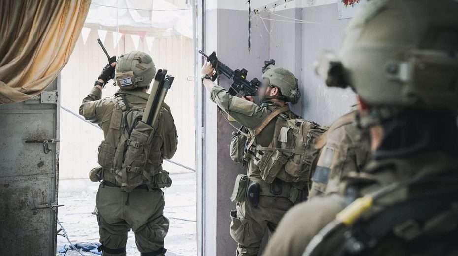 Israeli soldiers operating in Khan Yunis, southern Gaza, April 6, 2024. Credit: IDF.