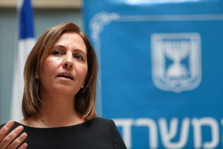 Likud Minister Gila Gamliel says there is no other choice but to destroy Hamas. Photo by Flash90