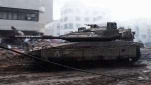 An Israeli tank operates in the Gaza Strip. Photo: IDF