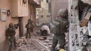 Israeli soldiers in Khan Yunis, the southern Gaza Strip, Jan. 14, 2024. Credit: IDF Spokesperson's Unit.