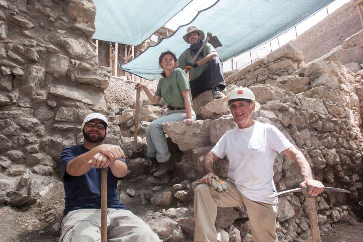 Volunteers and professionals seen working at the archaeological site of the "City of David," near Jerusalem's Old City. "City of David" (Ir David) is the oldest settled neighborhood of Jerusalem and a major archaeological site due to recognition as biblical Jerusalem. Photo by Uri Lenz/FLASH90