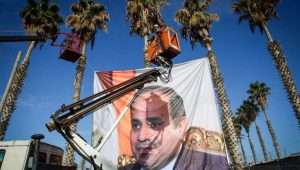 Image of Egyptian President Abdel Fattah al-Sisi at the Rafah border crossing with Egypt on November 1, 2017. Archive photo: Abed Rahim Khatib/Flash90