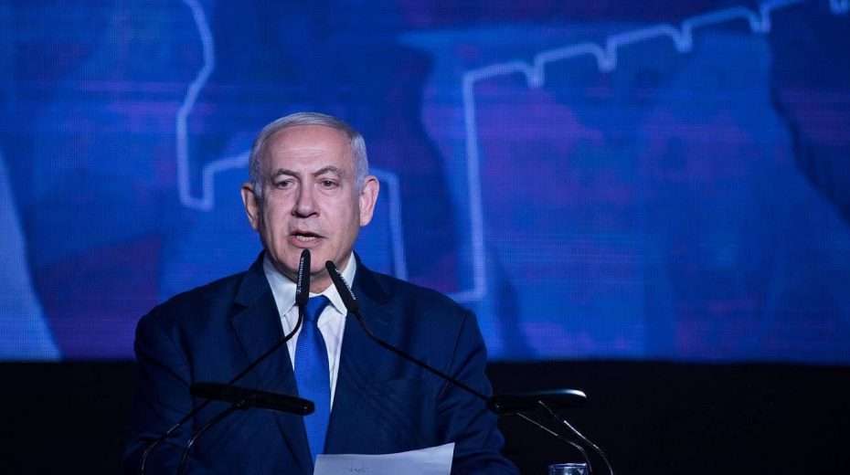 Israeli Prime Minister Benjamin Netanyahu at an event of the Likud Party in Jerusalem, April 16, 2019. Photo by Hadas Parush/Flash90.