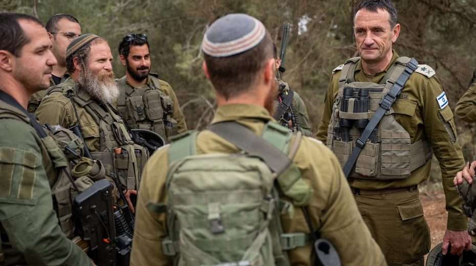 IDF Chief of Staff Lt. Gen. Herzi Halevi at a situational assessment on the northern border with Lebanon on May 1, 2024. Credit: IDF.
