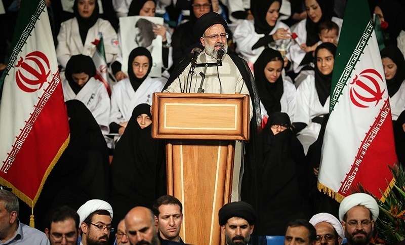 Raisi in Iranian presidential campaign in Tehran, 2017. Photo Tasnim News Agency / Creative Commons