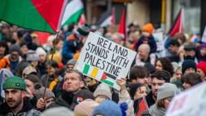 Pro-Palestinian rally in Dublin, Ireland. Photo: Shutterstock