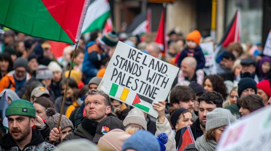 Pro-Palestinian rally in Dublin, Ireland. Photo: Shutterstock