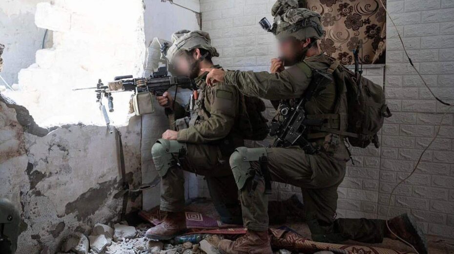 Israeli troops during operational activity in the Gaza Strip on June 14, 2024. Credit: IDF.