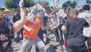 Violence against Jews in Los Angeles. Screenshot/X