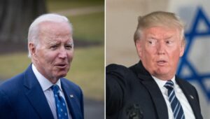 Whom do Israelis prefer? Joe Biden, or Donald Trump? Photos by Flash90