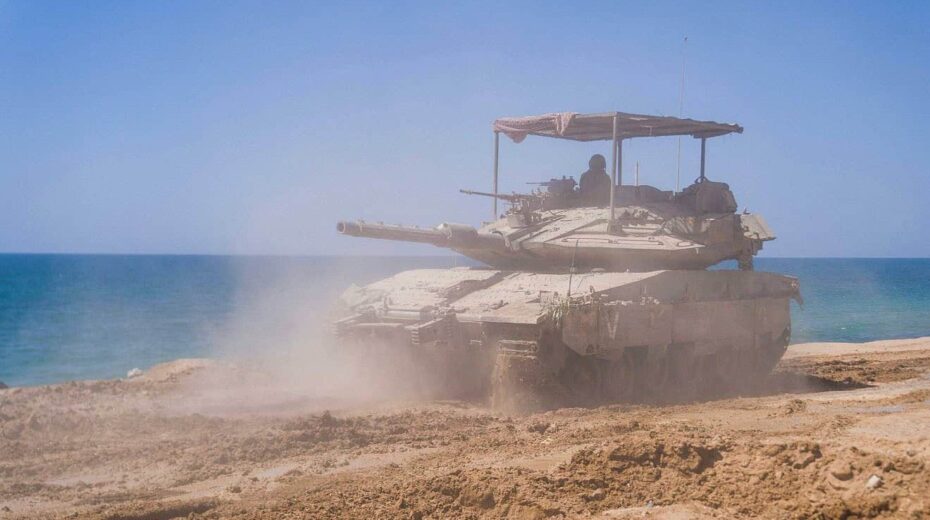 An Israeli tank during operational activity in Rafah, Gaza, June 2024. Credit: IDF.