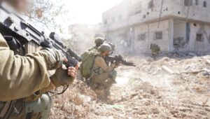 IDF soldiers in action in the Shuja'iyya region of the Gaza Strip. Photo: IDF.