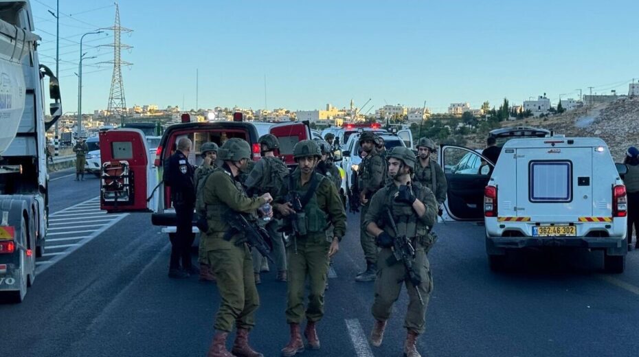 An Israeli was seriously wounded in a combined terror shooting and stabbing near Kiryat Arba in Samaria, July 31, 2024. Credit: Israel Defense Forces.
