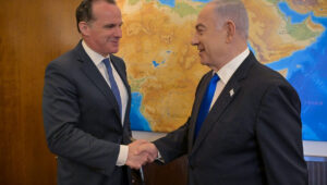 Israeli Prime Minister Benjamin Netanyahu and U.S. Special Coordinator for the Middle East Brett McGurk at the Prime Minister's Office in Jerusalem. Credit: PMO.