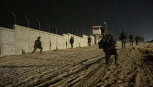 Israeli troops operating in eastern Rafah, the southern Gaza Strip, at the border with Egypt, May 2024. Credit: IDF.