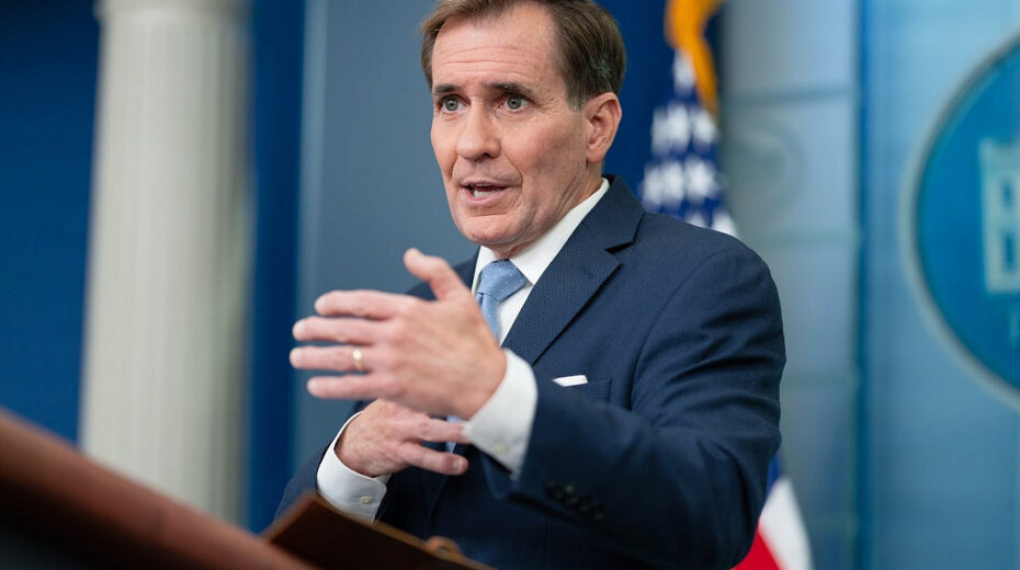 US National Security Council spokesman John Kirby speaks to reporters at the White House, Oct. 3, 2023. Photo by Oliver Contreras/White House.
