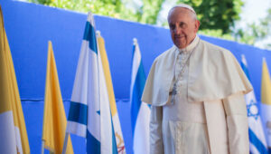 Pope Francis during a 2014 visit to Israel. Photo by Yonatan Sindel/FLASH90