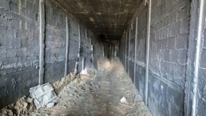 A tunnel discovered by Israel Defense Forces troops under the Philadelphi Corridor on Gaza's border with Egypt, Aug. 4, 2024. Credit: IDF.