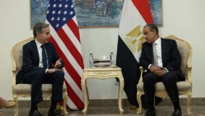 US Secretary of State Antony Blinken meets with his Egyptian counterpart, Badr Abdelatty, in Al Alamein, Egypt on Aug. 20, 2024. Source: X/@SecBlinken.