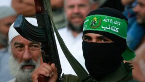 A member of the Hamas terrorist organization at a military-style summer camp in Khan Yunis, in the southern Gaza Strip. Photo by Abed Rahim Khatib/Flash90.
