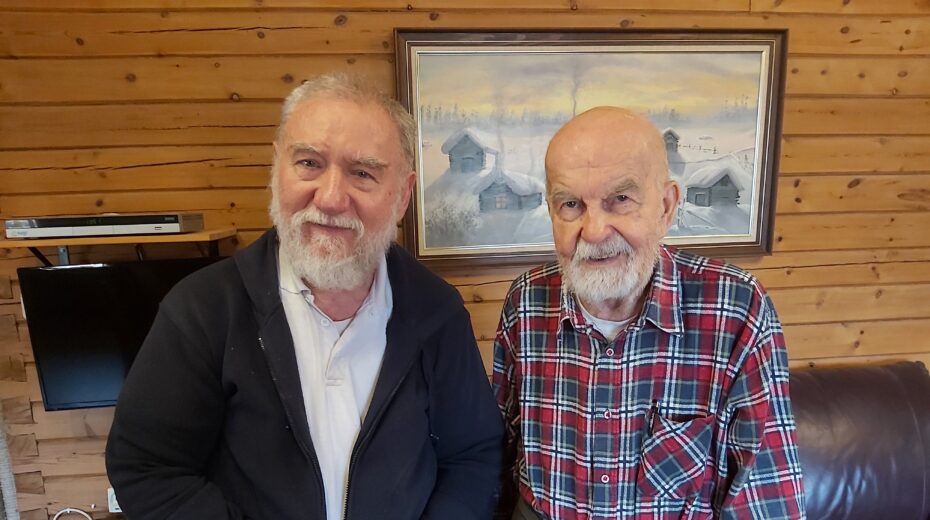 Olavi Syvanto & author Gershon Nerel, Omer, 2022. Courtesy Gershon Nerel