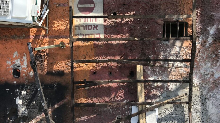 The site of a suicide bombing attack in Tel Aviv near a synagogue named for Rabbi Shimon bar Yochai on Aug. 18, 2024. Credit: Courtesy.