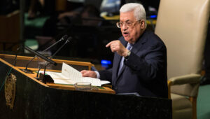 Palestinian Authority President Mahmoud Abbas addresses the 72nd session of United Nations General Assembly at the UN headquarters, in New York, USA. Photo by Amir Levy/Flash90