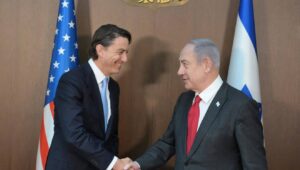 US presidential envoy Amos Hochstein meets with Prime Minister Benjamin Netanyahu at the Prime Minister's Office in Jerusalem, June 17, 2024. Photo by Amos Ben-Gershom/GPO.