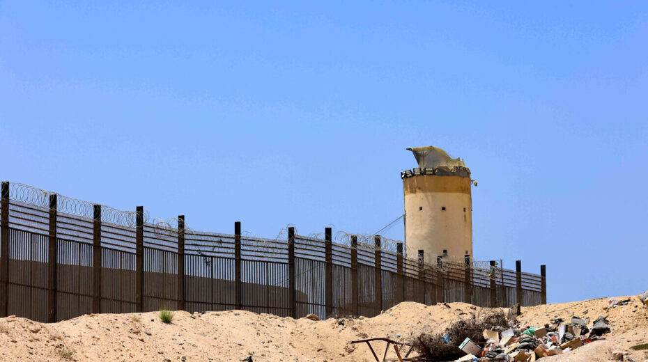 The Philadelphi Corridor between the southern Gaza Strip and Egypt, July 15, 2024. Photo by Oren Cohen/Flash90.