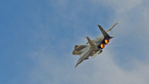 An Israeli Air Force F-15 fighter jet during a drill, Nov. 12, 2017. Photo by Ofer Zidon/Flash90.