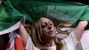Israelis protest in support of the Iranian people against their tyrannical regime, in Tel Aviv, on October 29, 2022. Photo by Tomer Neuberg/Flash90