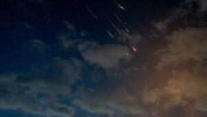 An aerial-defense battery in northern Israel fires interceptors at missiles fired from Iran on Oct. 1, 2024. Photo by Maor Kinsbursky/Flash90.