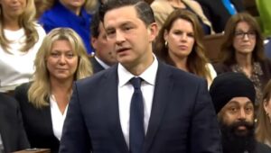 Opposition leader Pierre Poilievre speaks in Canada's House of Commons, Sept. 24, 2024. Credit: YouTube.