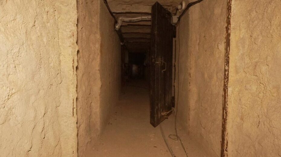 A Hezbollah tunnel shaft. Credit: IDF.