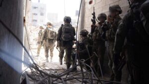 Israeli troops during operational activity in the Gaza Strip, October 2024. Credit: IDF.