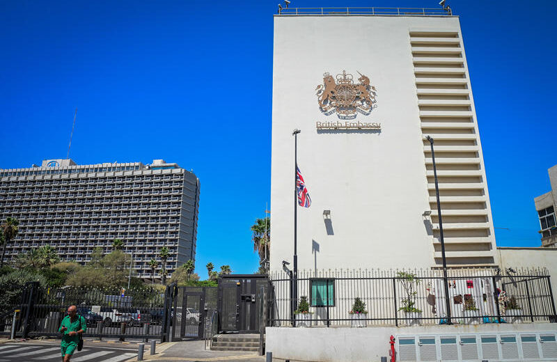 The UK Embassy in Tel Aviv. Photo by Avshalom Sassoni/Flash90